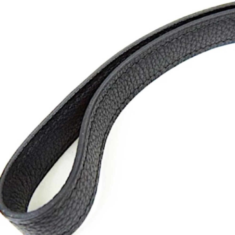 Authentic Hermès Black Kelly Cadena Dog Collar & Leash in Togo Leather - Picture 5 of 8